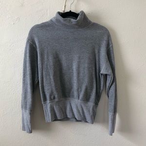 Rivet & Thread Grey Turtleneck Crop Sweatshirt S